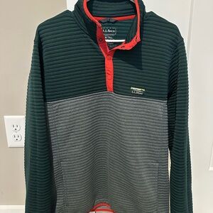 LL Bean Men’s Airlight Knit Pullover Kangaroo Pocket - Size Medium Tall